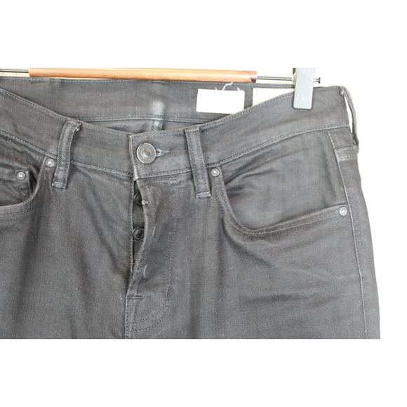 All Saints Razor Men‎ Skinny Fit Jeans 30 Button Fly High-Rise Black Denim - Picture 4 of 12
